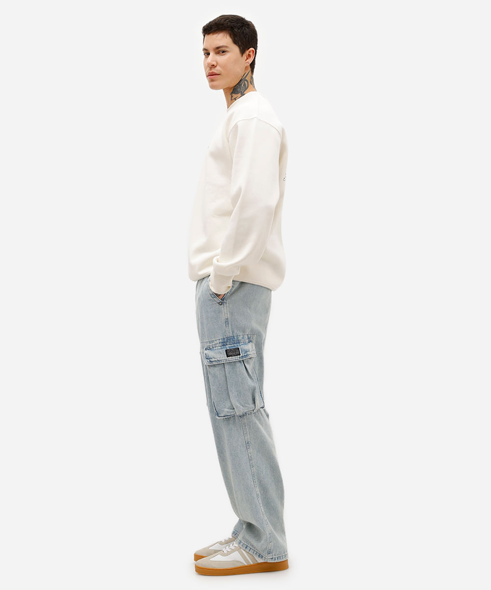 blusão masculino de moletom moving forward club off white