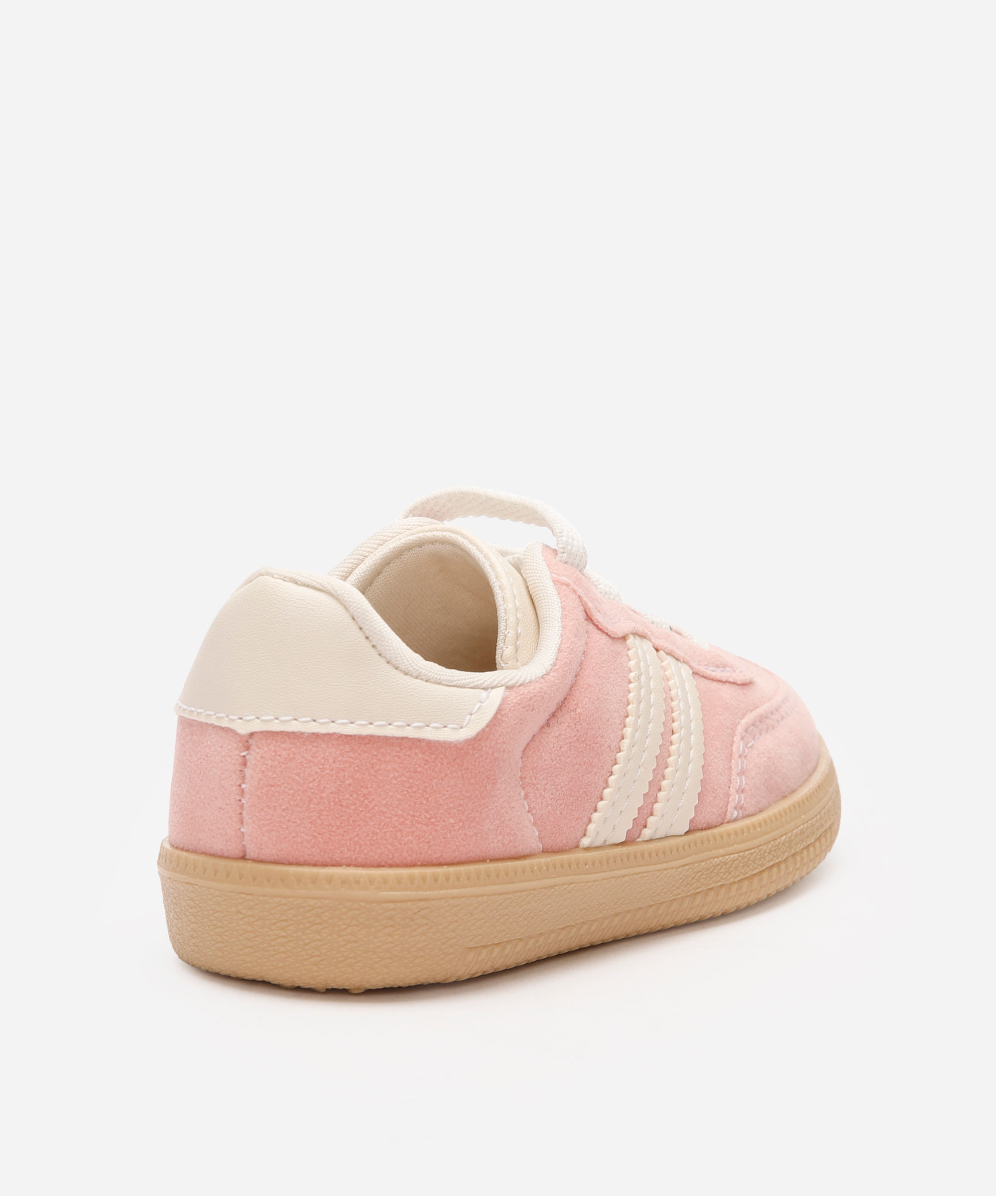 tênis bossa infantil com recortes bicolor rosa