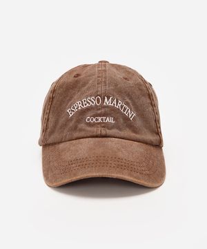 boné feminino aba curva expresso martini cocktail estonado marrom