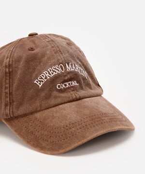 boné feminino aba curva expresso martini cocktail estonado marrom