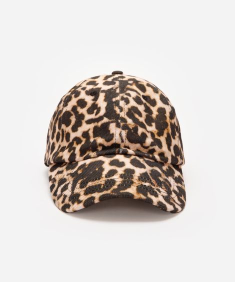 boné aba curva animal print colorido
