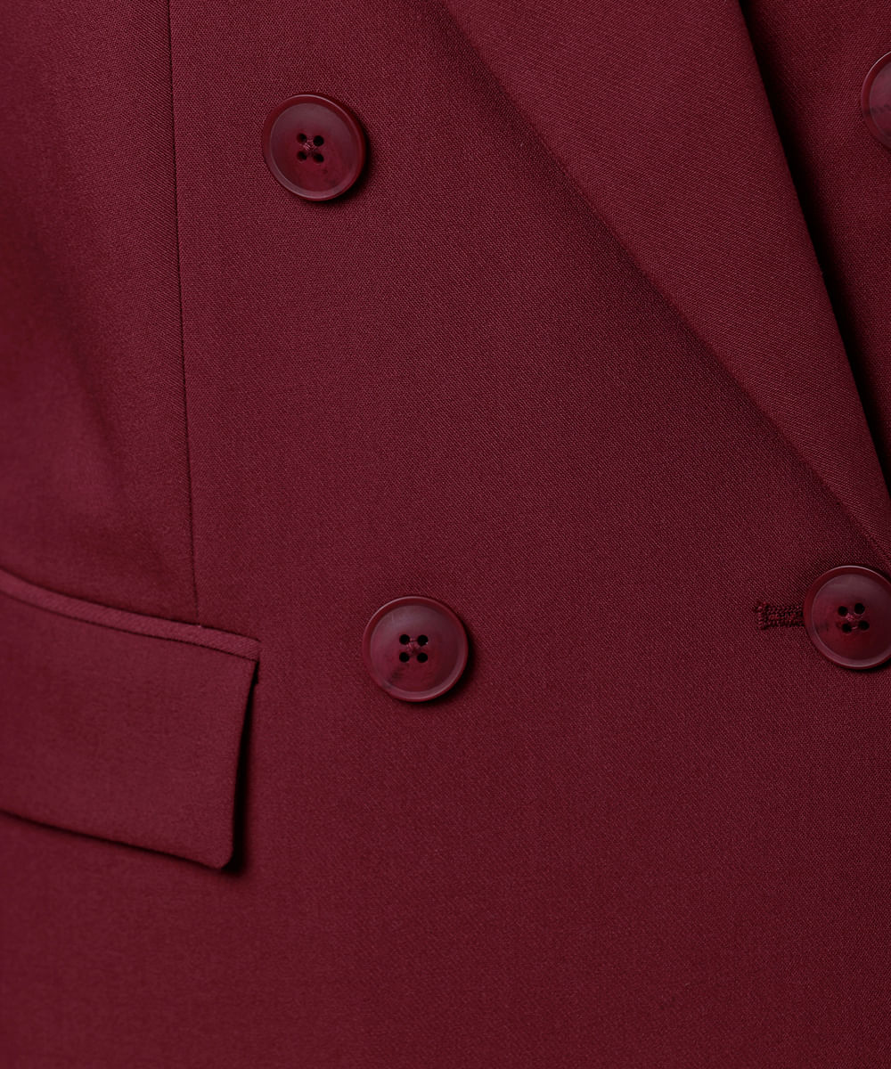 blazer de alfaiataria feminino mindset  vinho