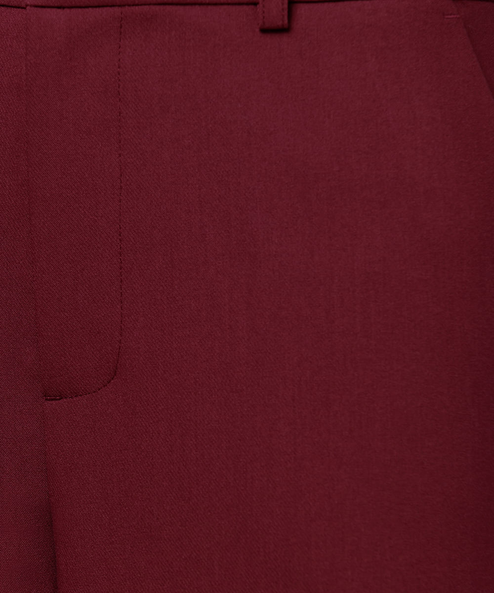 calça reta feminina de alfaiataria mindset vinho