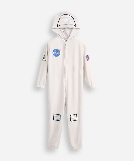 macacão infantil fantasia nasa cinza