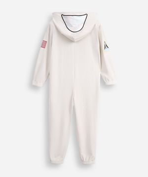 macacão infantil fantasia nasa cinza