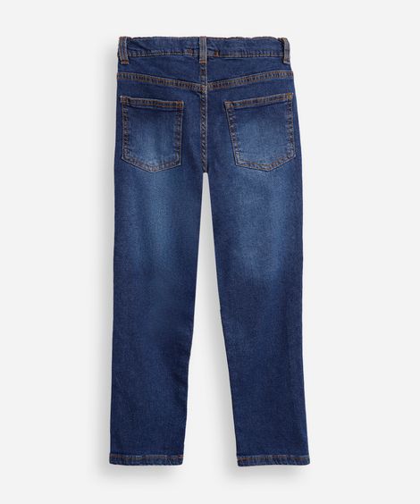 calça skinny infantil jeans azul
