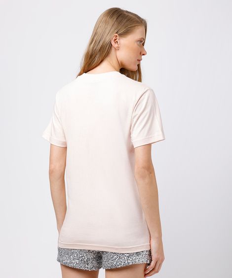 camiseta feminina de algodão i like my money mindset rosa