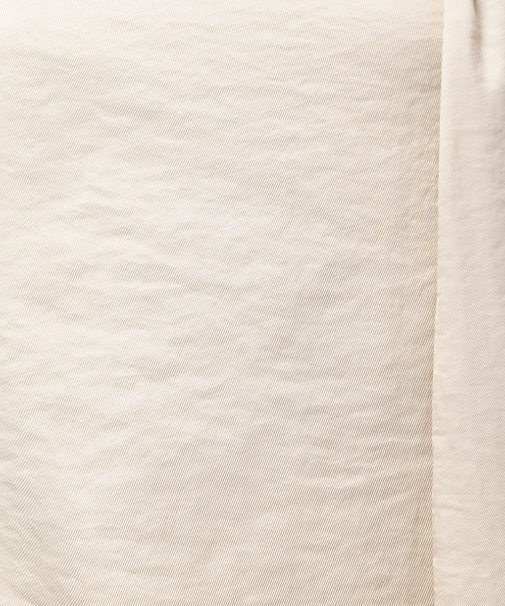 blusa frente única feminina acetinada mindset bege