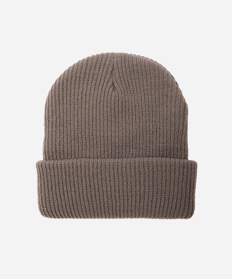 gorro masculino canelado cinza