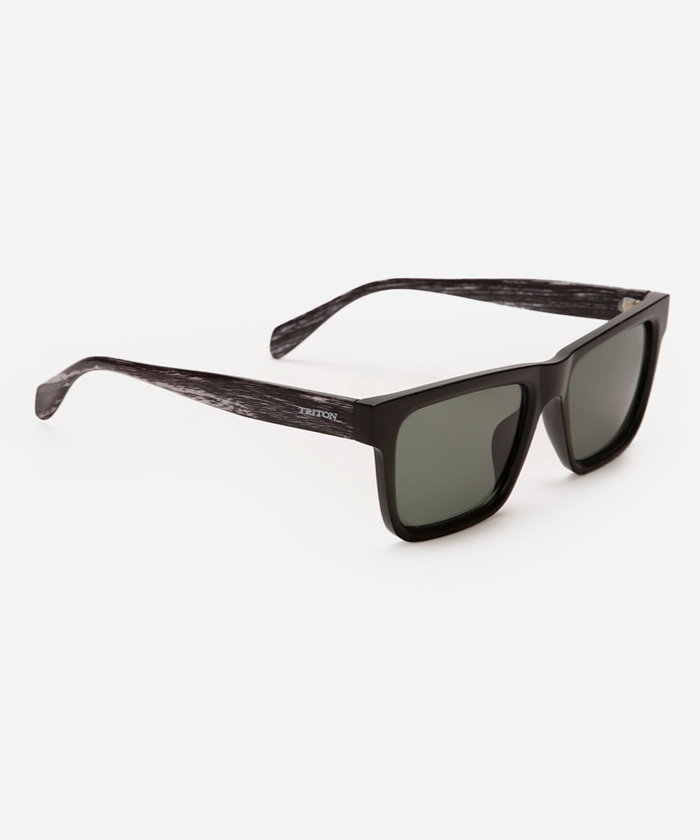 óculos de sol quadrado triton preto