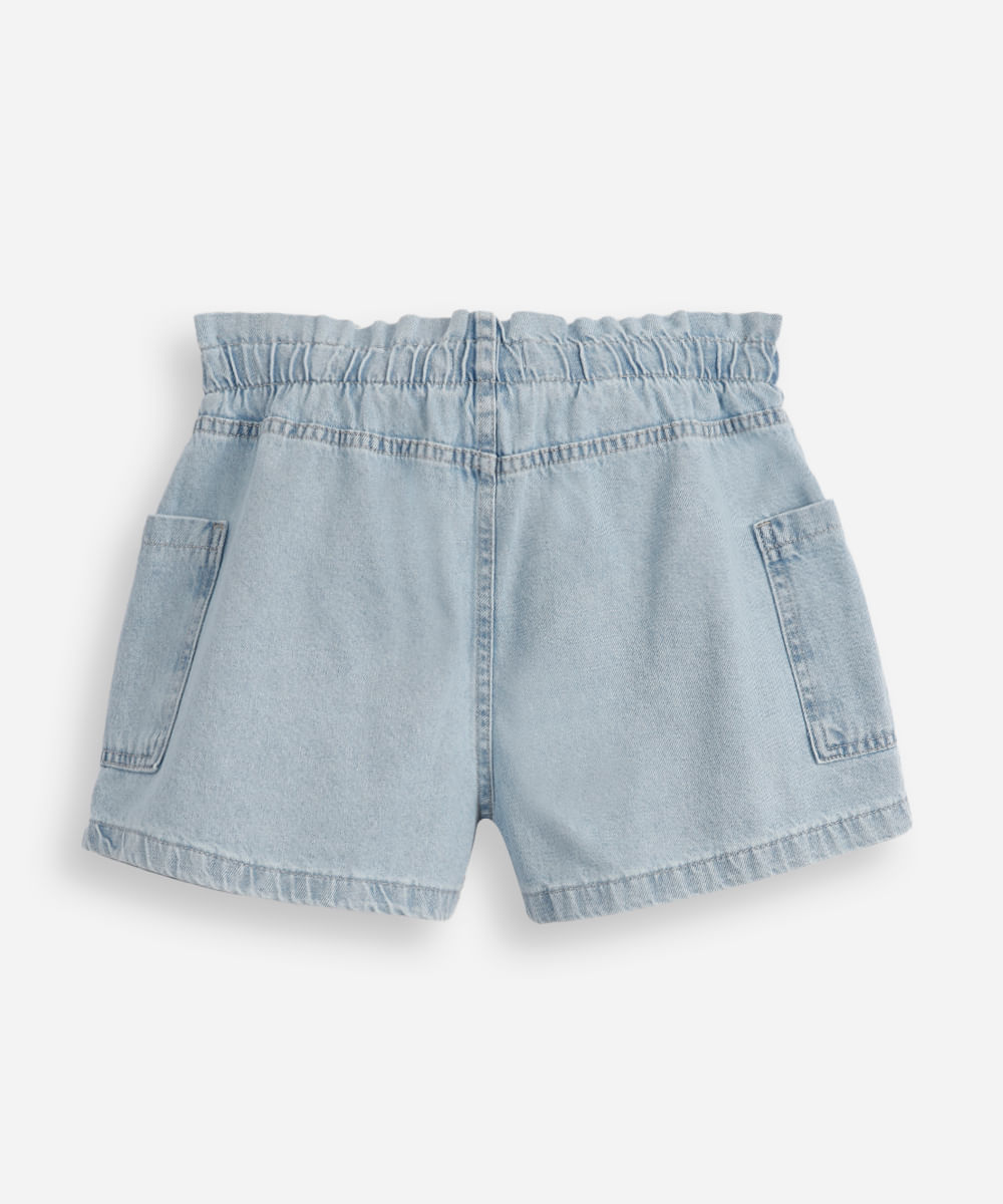Short jeans infantil clochard  azul