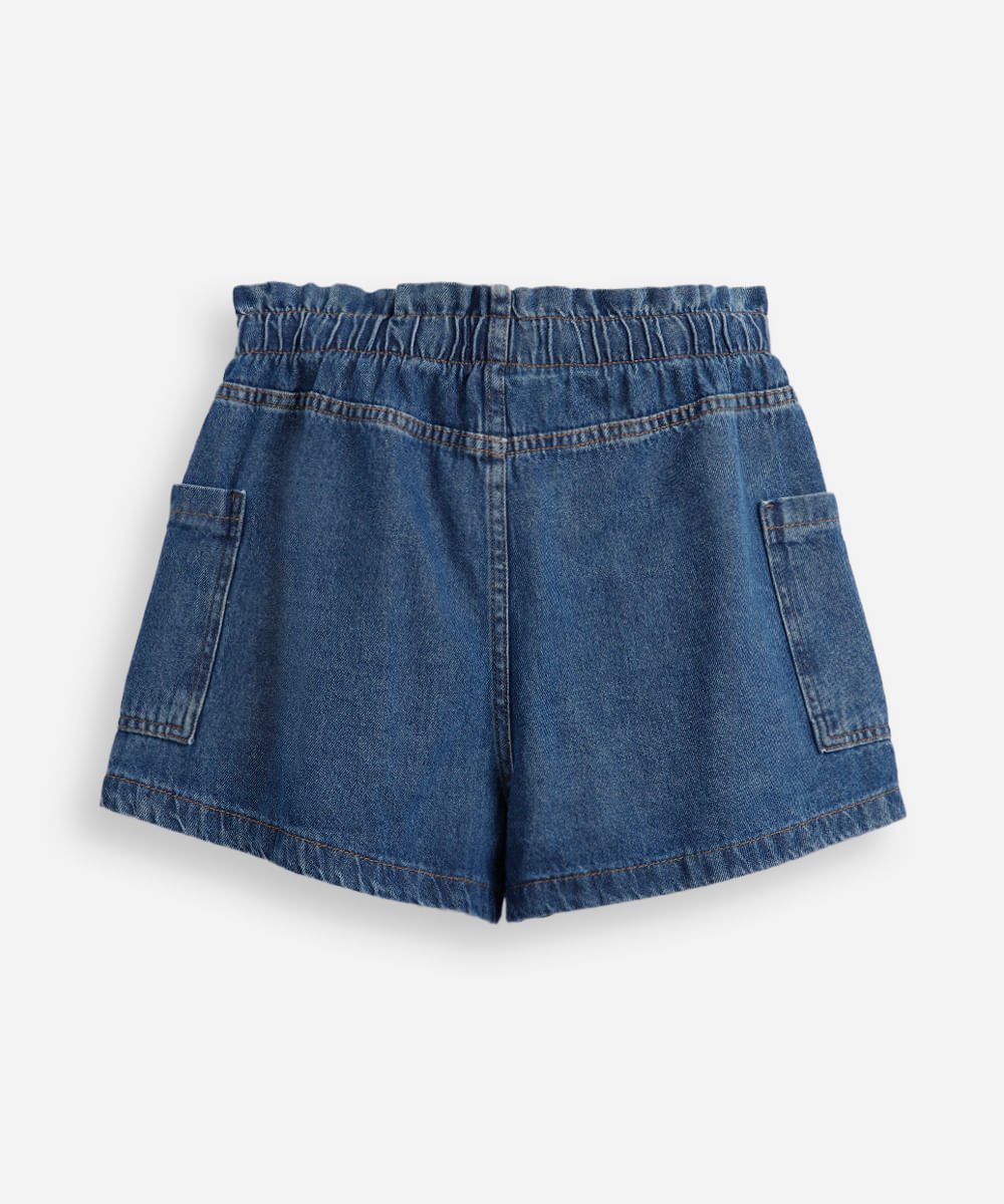 Short jeans infantil clochard azul