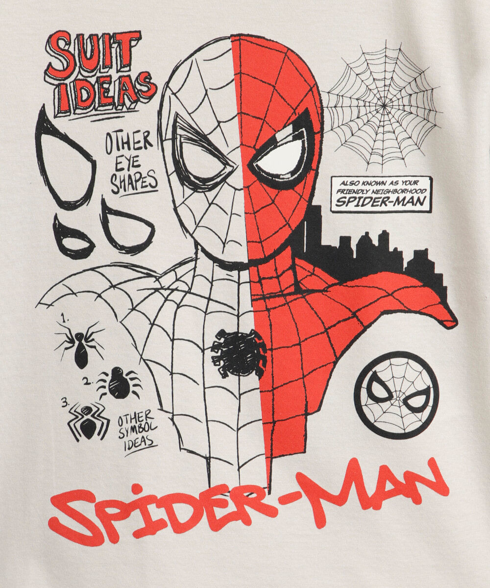 blusa de algodão infantil manga longa homem aranha cinza