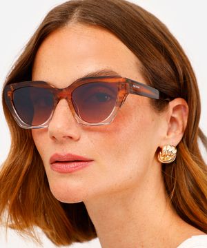 óculos de sol gatinho triton marrom