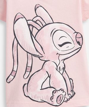 Blusa infantil com bolsinha angel rosa
