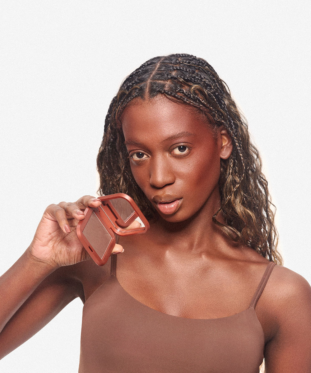 bronzer compacto mascavo by mariana saad summer glow sahara 8g dourado