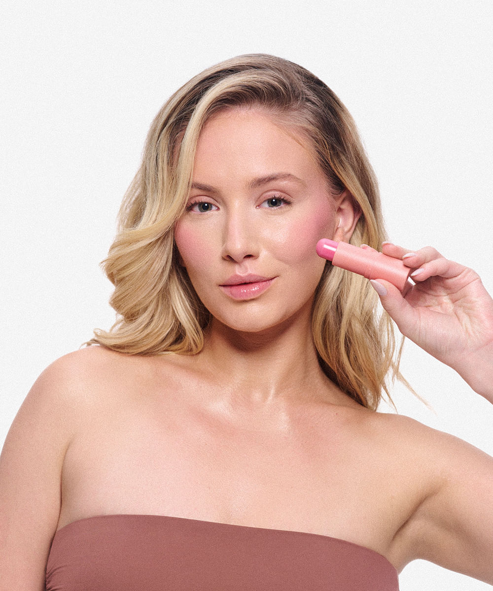 blush em bastão mascavo by mariana saad flush stick freesia 6g rosa