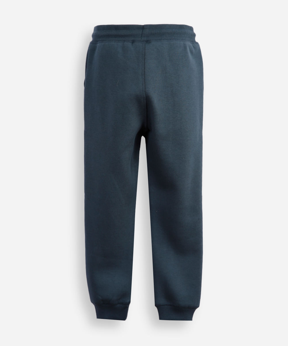 calça jogger infantil de moletom sonic azul