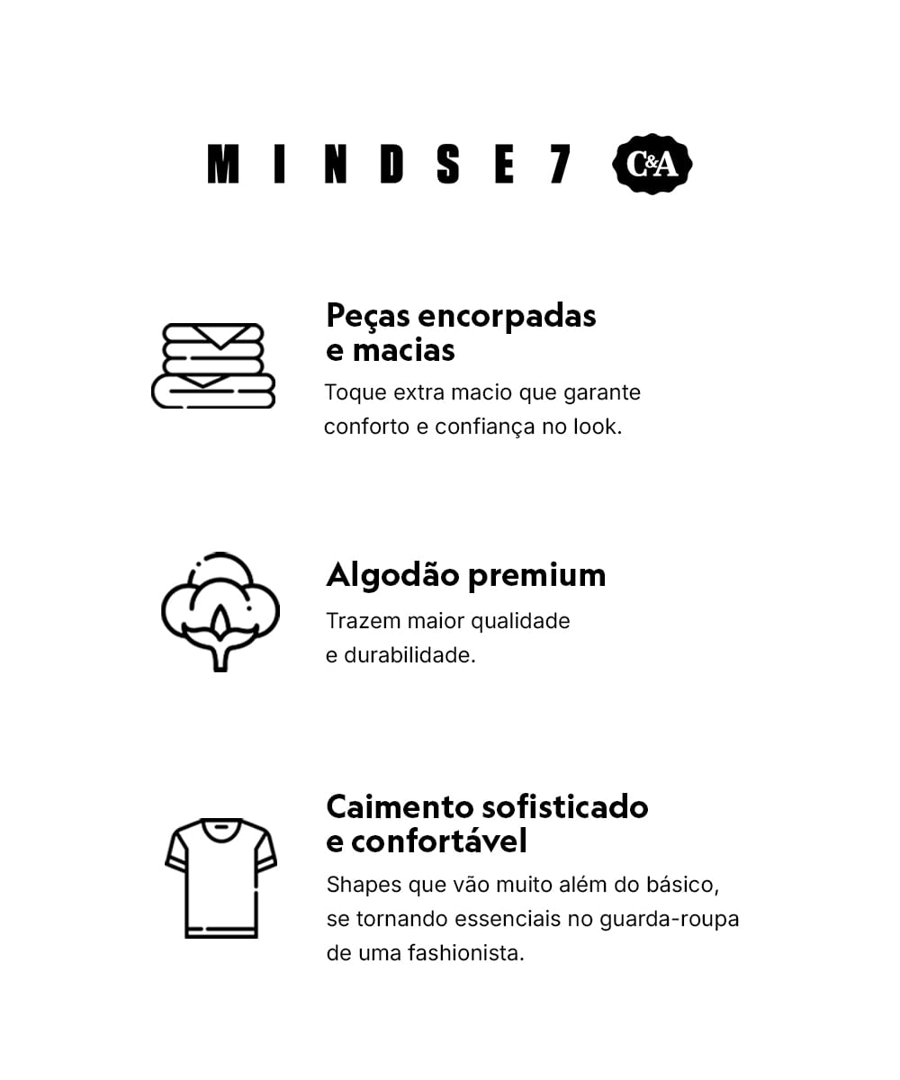 camiseta classic feminina de algodão peruano mindset bege