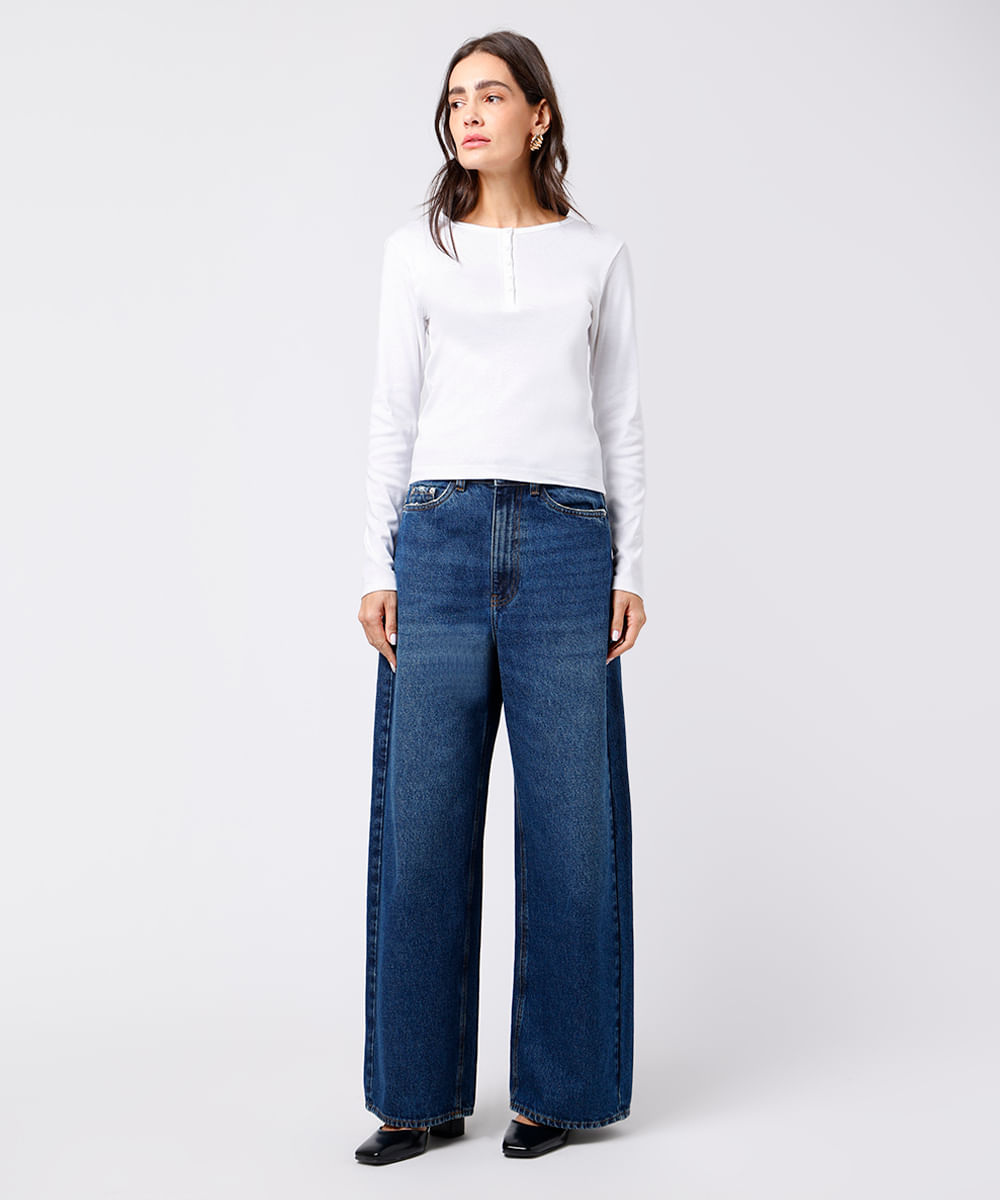 blusa feminina de algodão peruano manga longa branca
