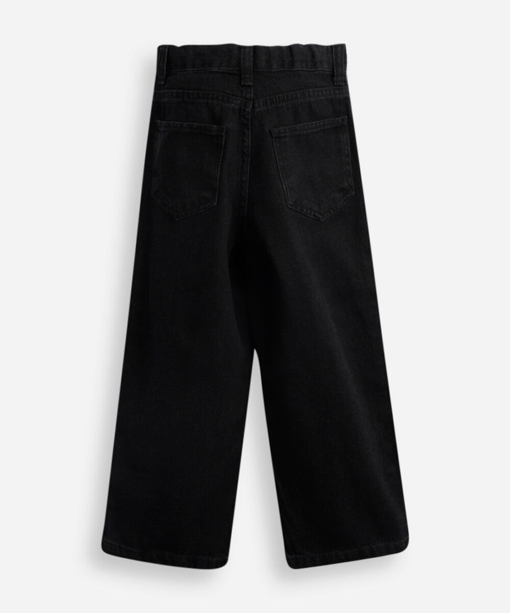 calça jeans infantil skater preta
