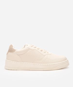tênis masculino casual com recortes ace bege