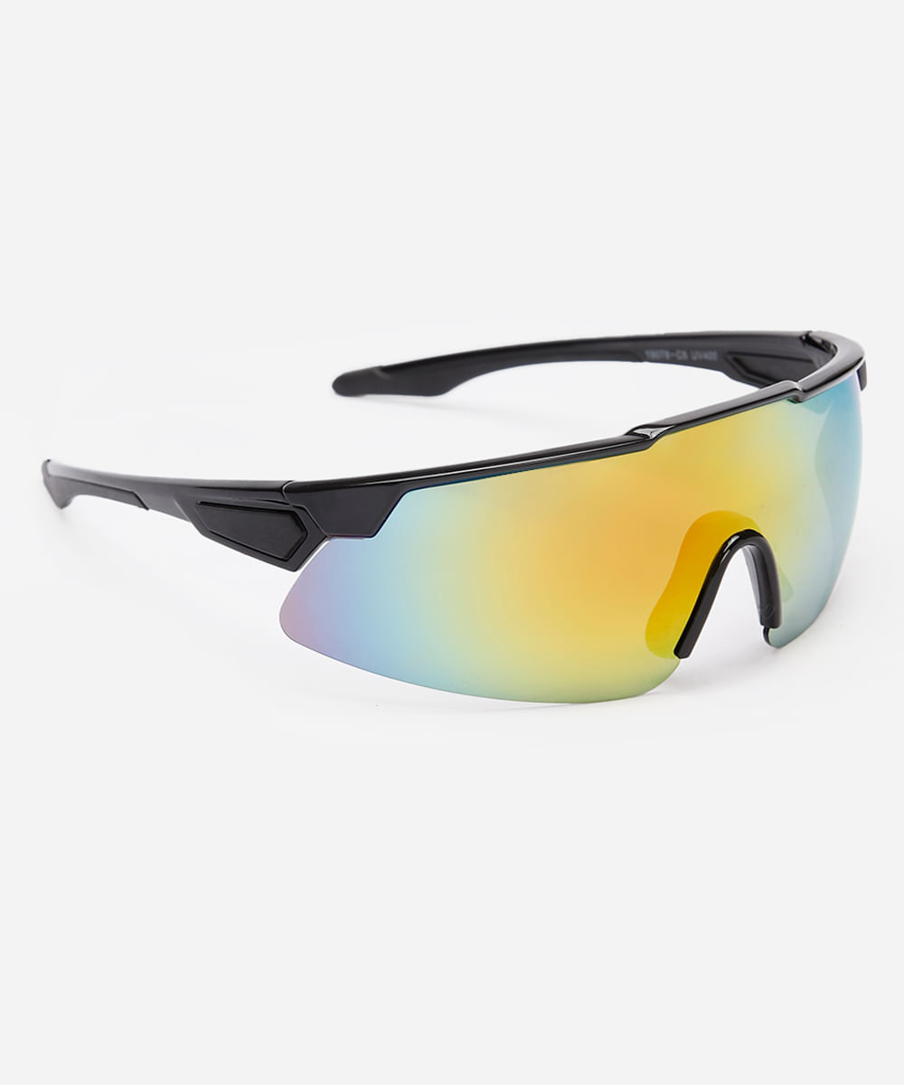 óculos de sol esportivo unissex preto