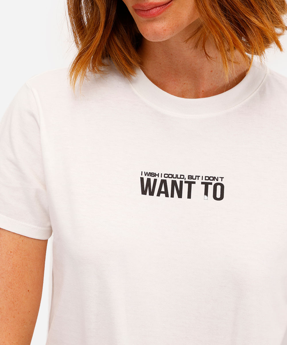 camiseta feminina de algodão friends off white