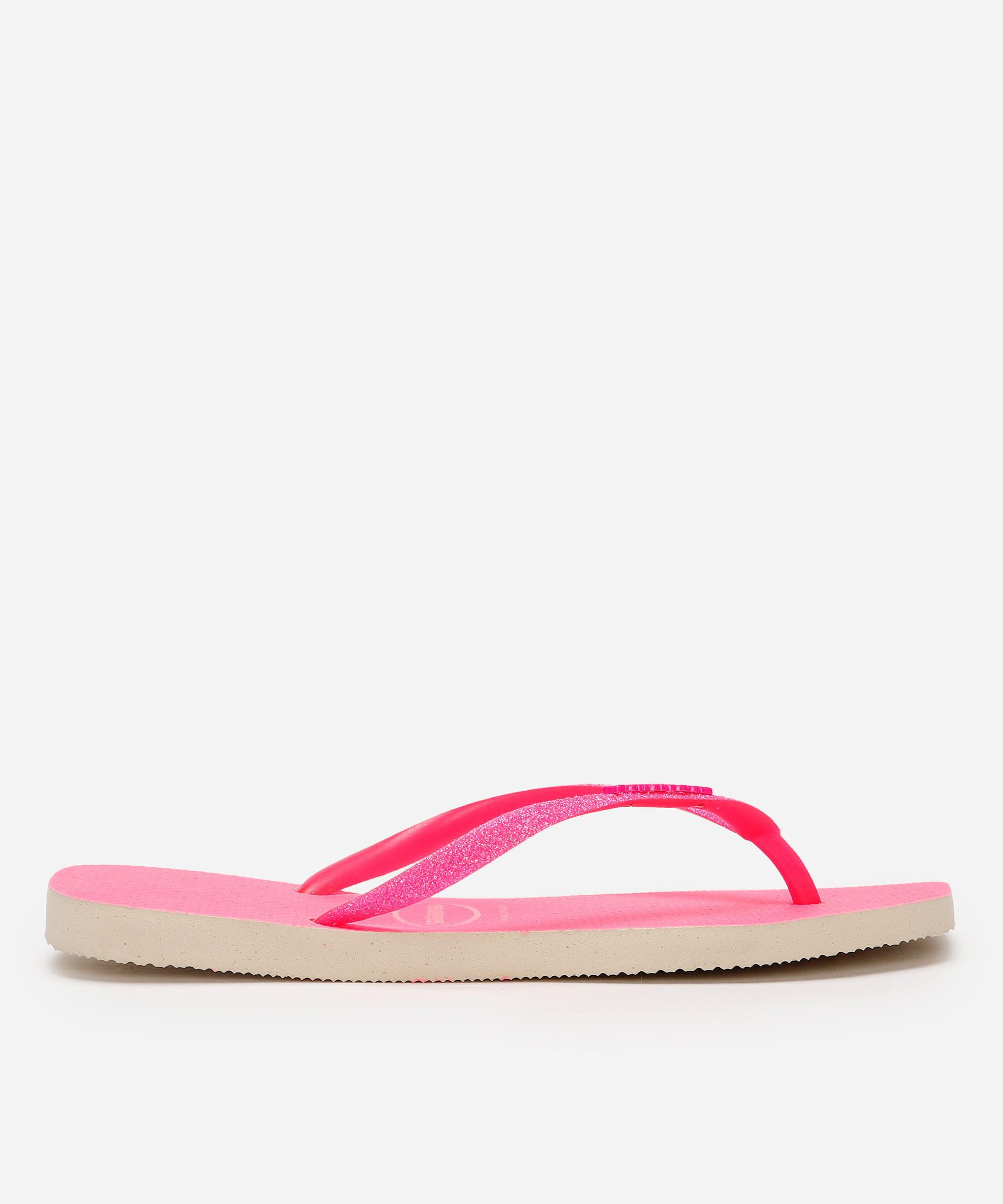 chinelo feminino slim neon havaianas rosa