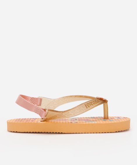 chinelo baby pimpolho laranja