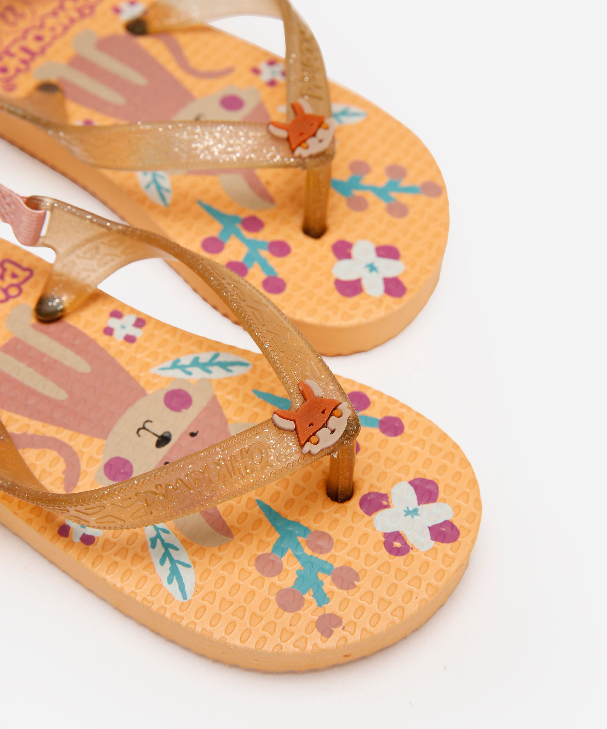 chinelo baby pimpolho laranja