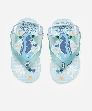 chinelo baby pimpolho azul