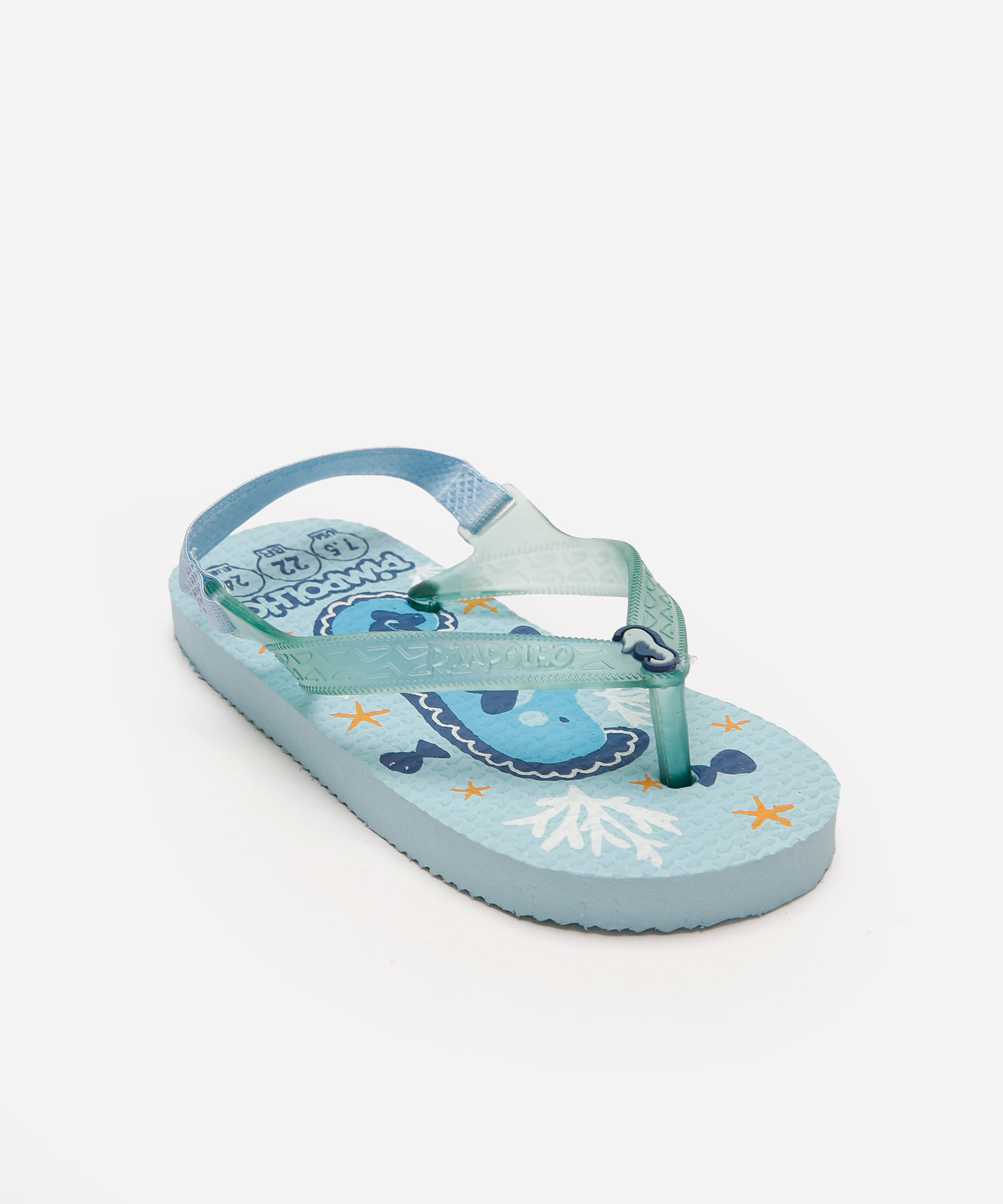 chinelo baby pimpolho azul