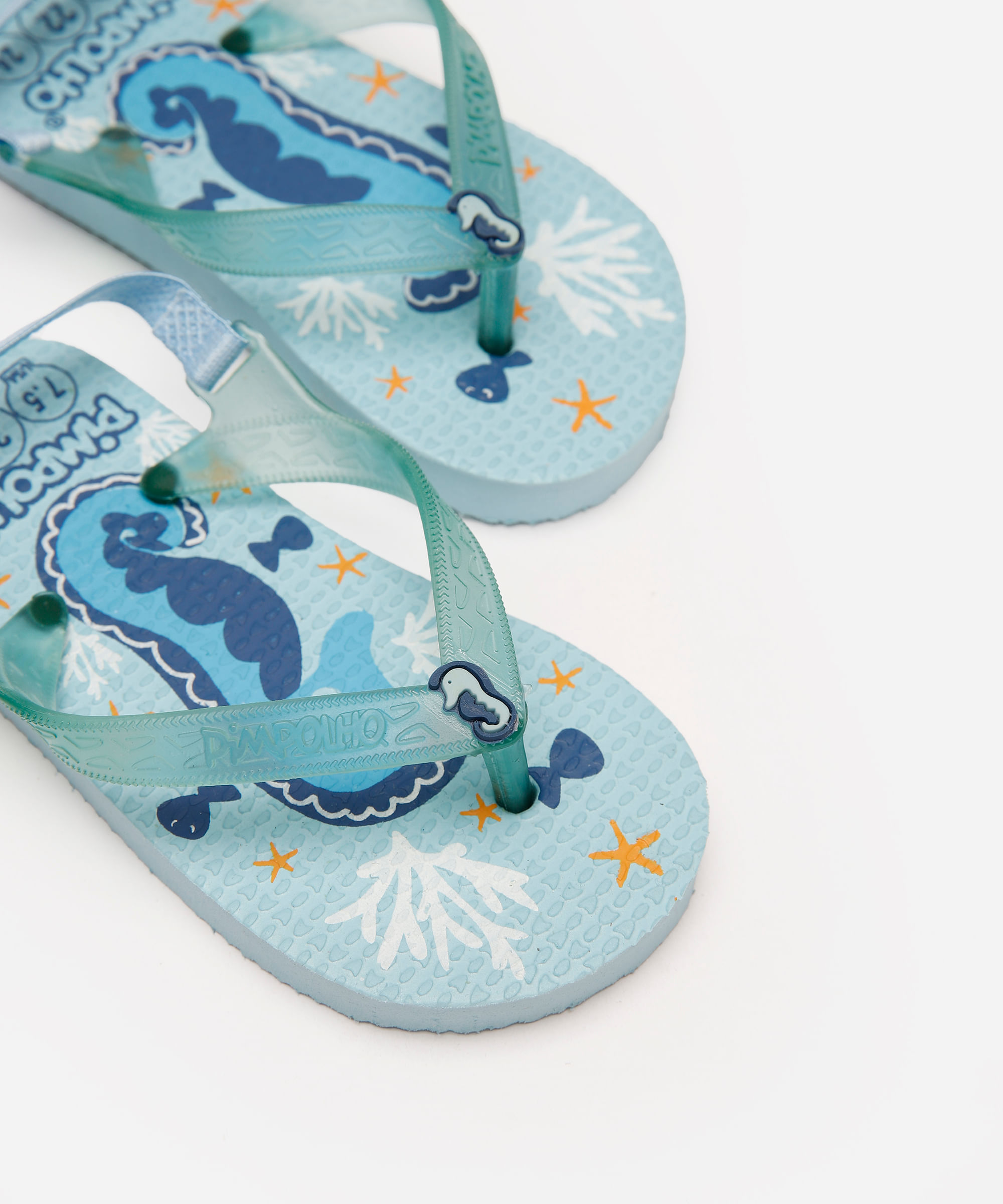 chinelo baby pimpolho azul