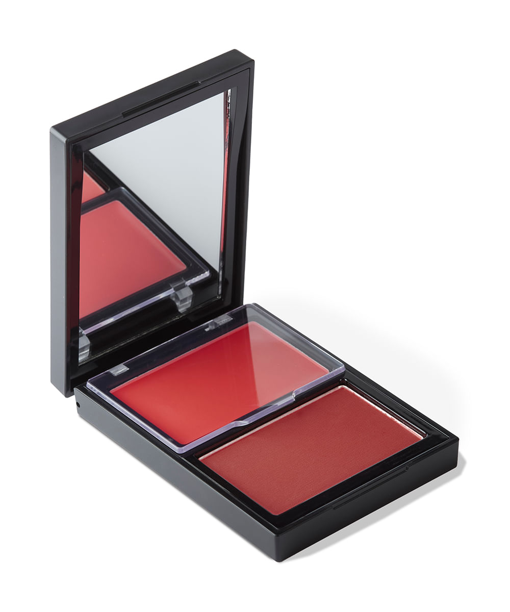 blush compacto océane duo edition coral paint rosa
