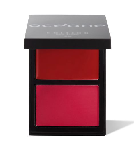 blush compacto océane duo edition cherry paint vermelho