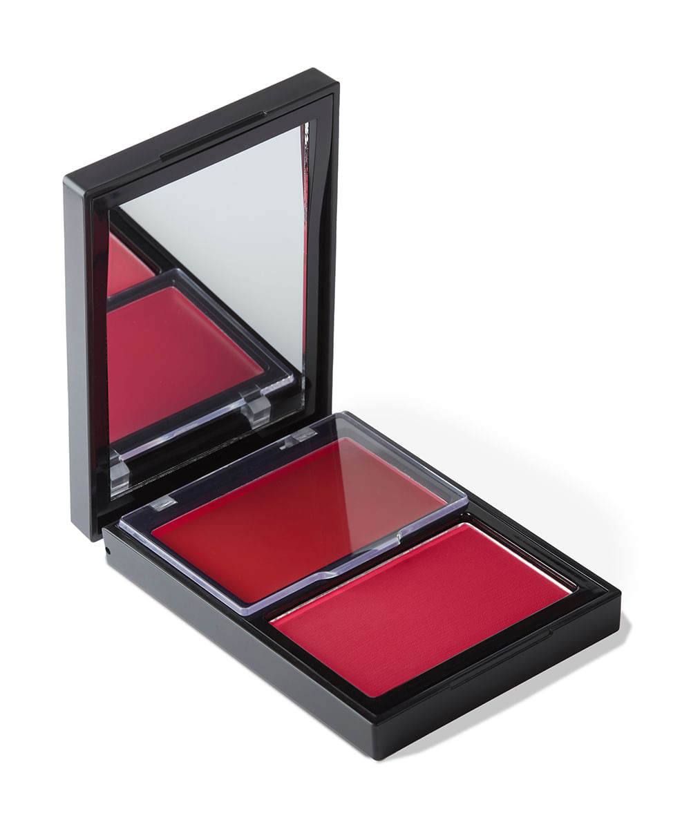 blush compacto océane duo edition cherry paint vermelho