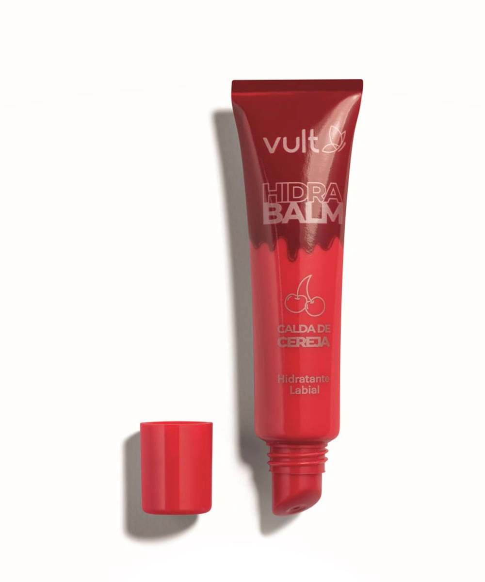 gloss labial vult hidra balm calda de cereja 12ml rosa