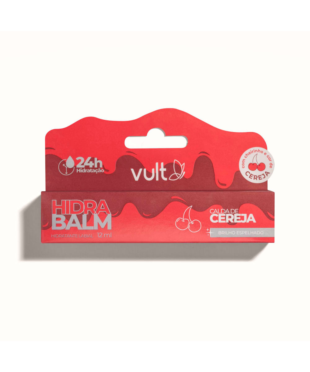 gloss labial vult hidra balm calda de cereja 12ml rosa