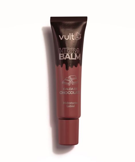 gloss labial vult hidra balm calda de chocolate 12ml marrom