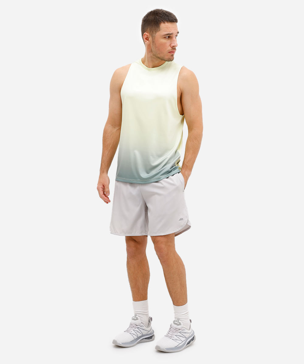 regata esportiva muscle masculina degradê verde
