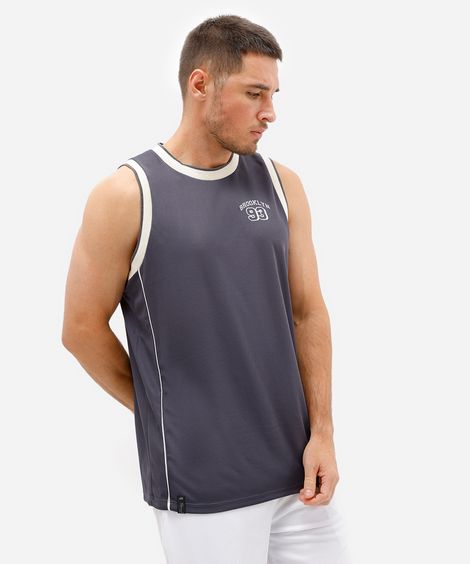 regata esportiva masculina basquete cinza