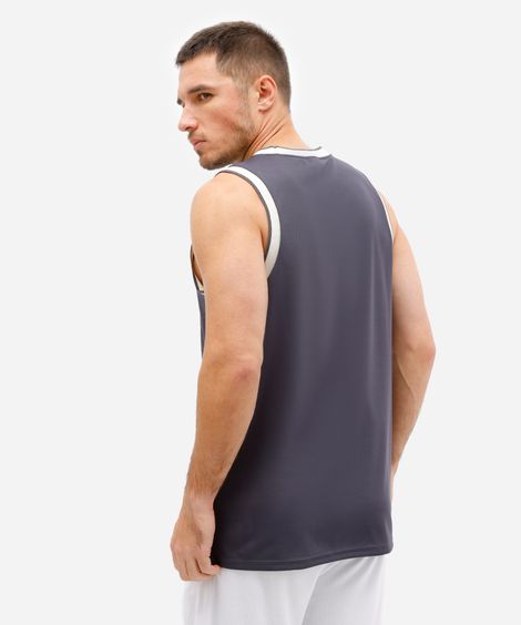 regata esportiva masculina basquete cinza