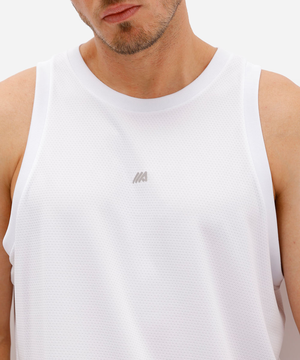 regata esportiva basquete masculina branca