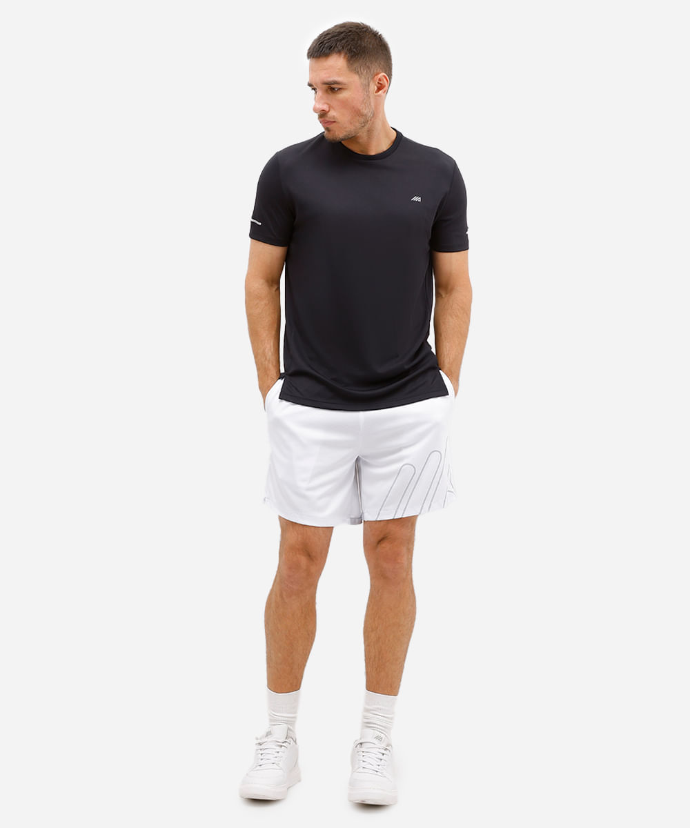 camiseta masculina esportiva preta