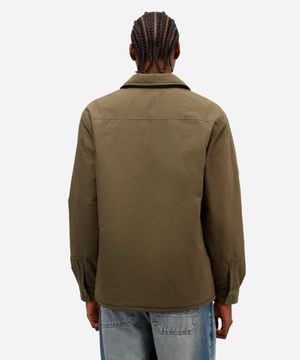 jaqueta masculina com bolso lapela verde