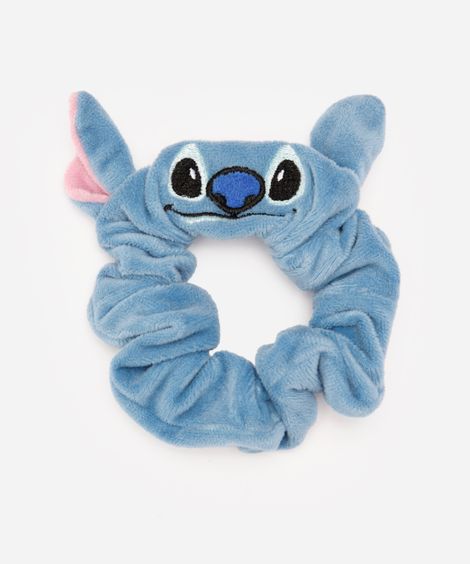 elástico de cabelo infantil sunchie stitch azul