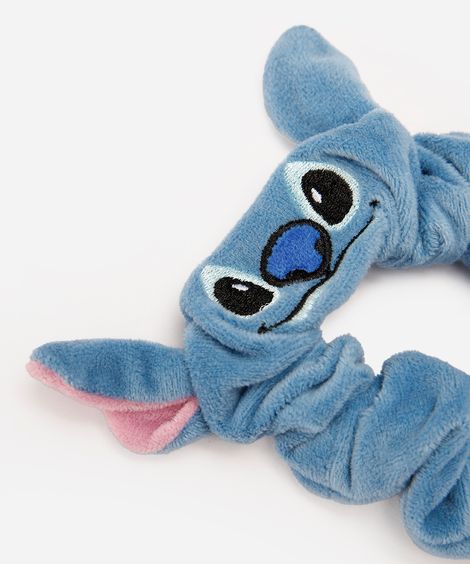 elástico de cabelo infantil sunchie stitch azul