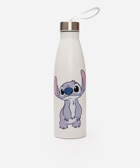 garrafa de metal stitch 750ml  branco