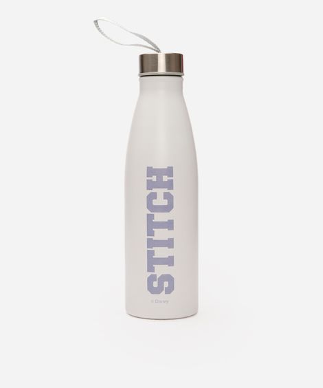 garrafa de metal stitch 750ml  branco